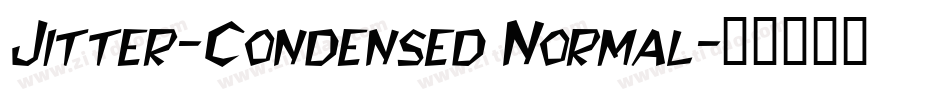 Jitter-Condensed Normal字体转换